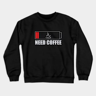 Coffee Battery Crewneck Sweatshirt